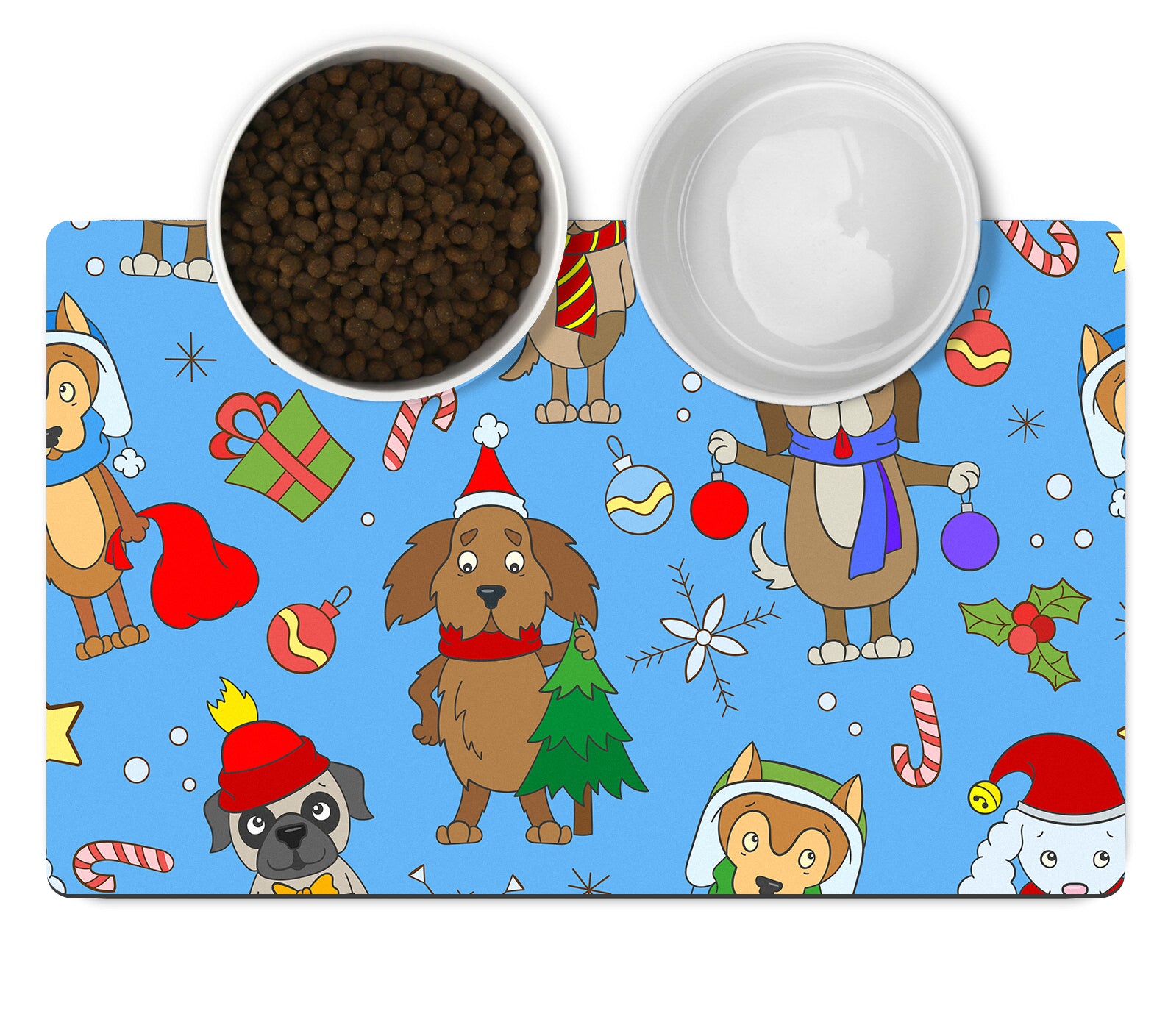 Cartoon Cats Pet Food Mat