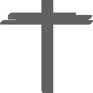 Christian Faith Cross Metal Wall Sign