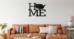 United States HOME decorative living room sign