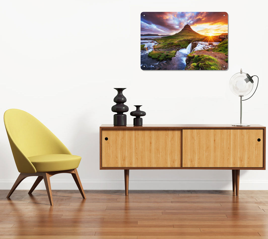 Personalized acrylic photo print of landscape for interior home decor