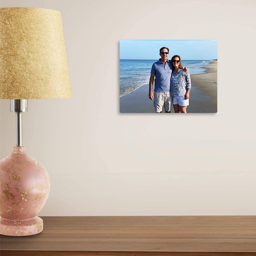 Custom full color print photo of couple on metal sheet for home decoration or personalized gift