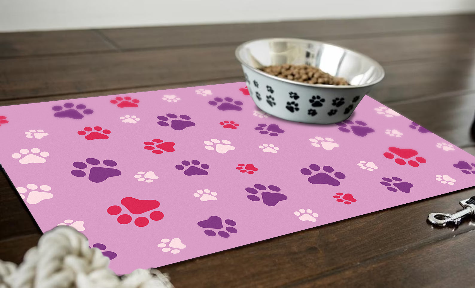 Cat Placemat, Paw Prints - Made in USA