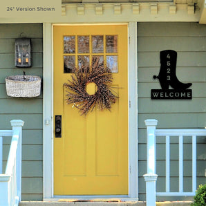 "Welcome" Metal Wall Sign