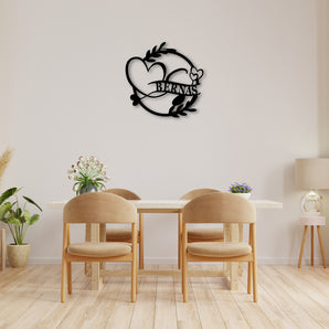 Decorative Heart Personalized Horse Themed Personalized Metal Wall Art