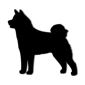 Akita Breed Dog Metal Wall Art