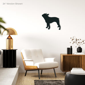 Boston Terrier Dog Metal Wall Art