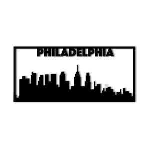 Philadelphia City Skyline Metal Wall Art