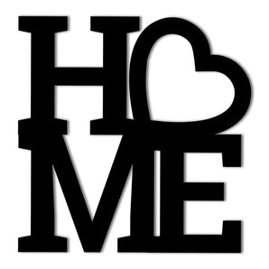 "Home" Heart Metal Wall Art