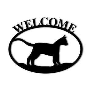 "Welcome" Metal Wall Art