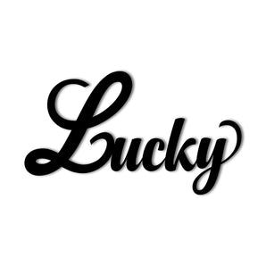 "Lucky" Metal Wall Art