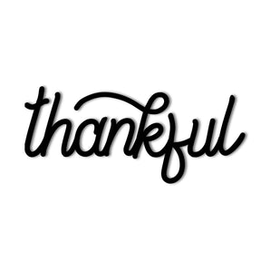 "Thankful" Metal Wall Art