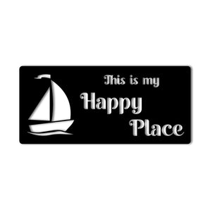 "Happy Place" Metal Wall Art