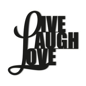 "Live Love Laugh"Metal Wall Art