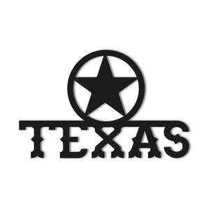 Texas Lone Star Metal Wall Art