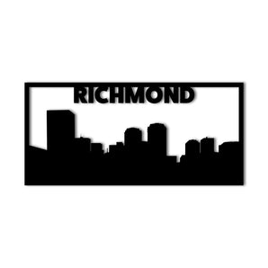 Richmond City Skyline Metal Wall Art