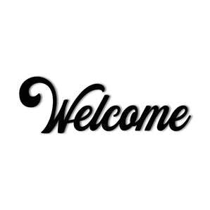 "Welcome" Metal Wall Art