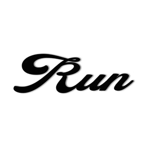 "Run" Metal Wall Art