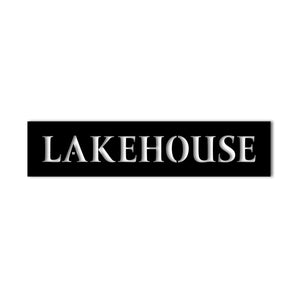 "Lakehouse" Metal Wall Art