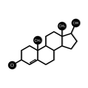 Seratonin Molecule Metal Wall Art