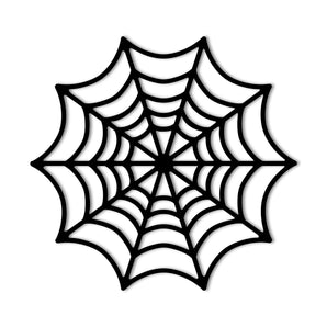 Spiderweb Halloween Themed Metal Wall Art