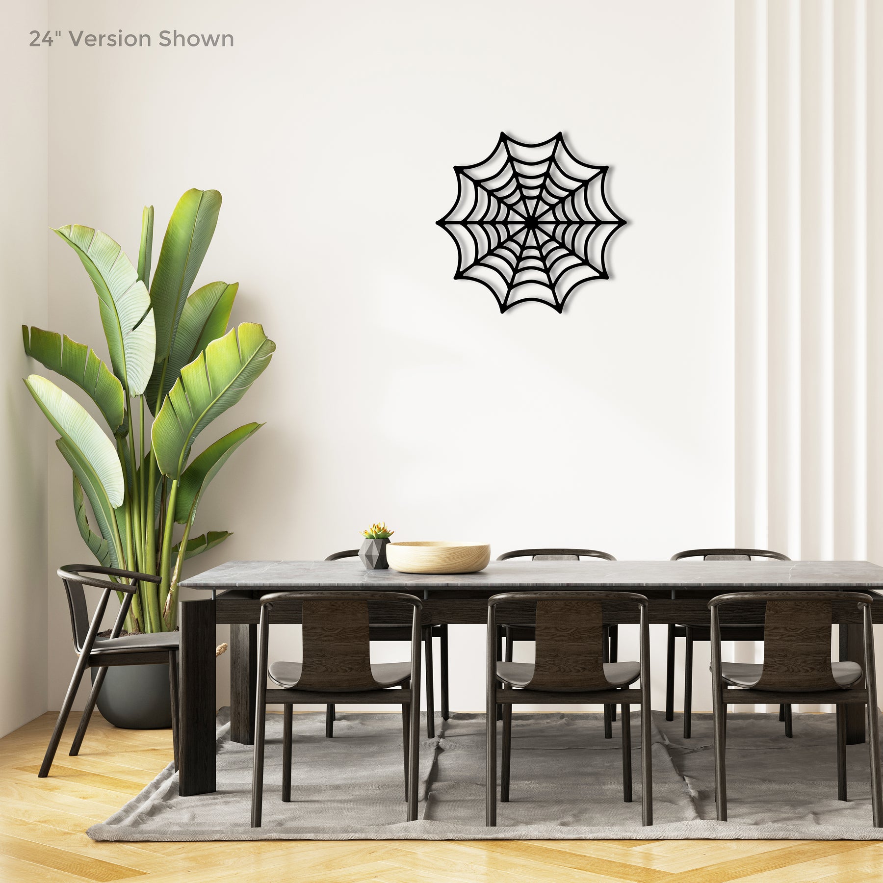 Spider Web with spider wall art spiderweb wall decor 2d art