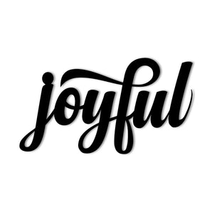 "Joyful" Metal Wall Art