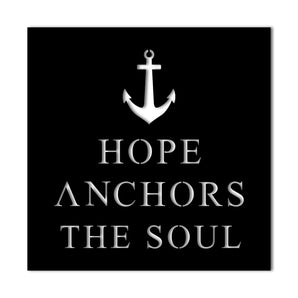 "Hope Anchors the Soul" Metal Wall Art