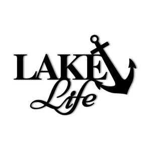 "Lake Life" Metal Wall Art