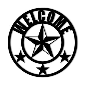 "Welcome" Metal Wall Art