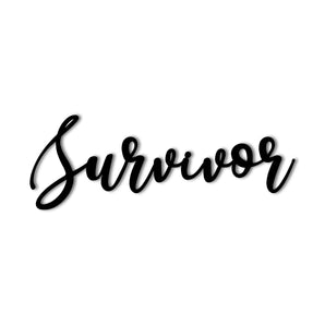 "Survivor" Metal Wall Art