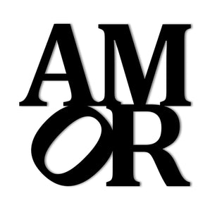 "Amor" Metal Wall Art