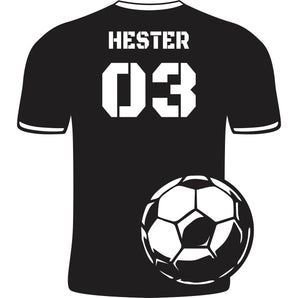 Personalized Metal Soccer Jersey Sign